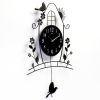 Часы настенные интерьерные, с маятником "Домик", бесшумные, 46 х 72 см Часы настенные интерьерные, с маятником "Домик", бесшумные, 46 х 72 см