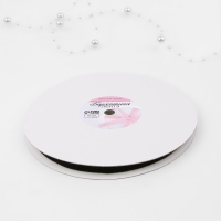 Лента бархатная, 10 мм, 18 &plusmn; 1 м, цвет чёрный №03