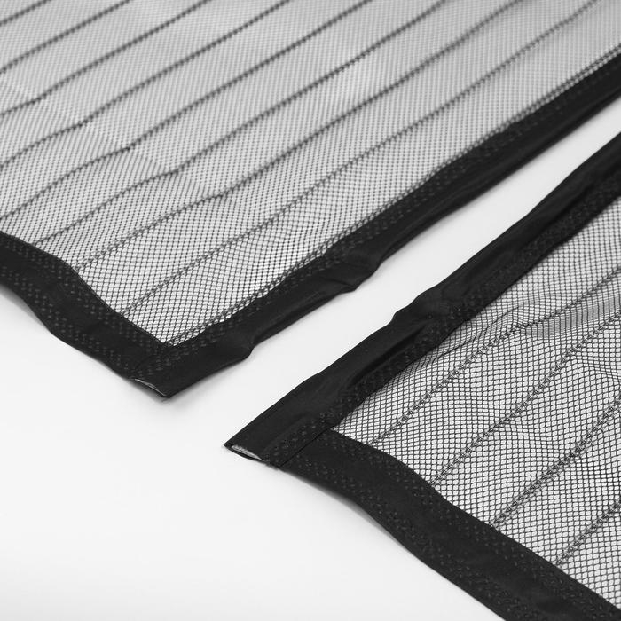 Сетка антимоскитная для дверей, 100 &times; 210 см, на магнитах, цвет черный