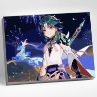 Картина по номерам 30 &times; 40 см &laquo;Геншин&raquo; &laquo;Сяо&raquo; 24 цвета