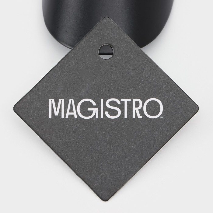 Совок Magistro Alum black, 200 мл, 18,5 см, цвет чёрный Совок Magistro Alum black, 200 мл, 18,5 см, цвет чёрный