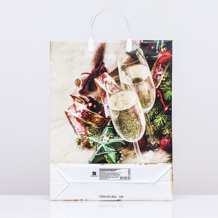 Новый год. Пакет Новый год. Пакет "Романтика", мягкий пластик, 41 х 32 см.