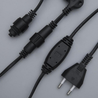 Гирлянда &laquo;Занавес&raquo; 2 &times; 6 м, IP44, УМС, тёмная нить, 1440 LED, свечение белое, 220 В