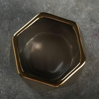 Кашпо "Золотой многогранник" 12,5х10,5см Кашпо "Золотой многогранник" 12,5х10,5см