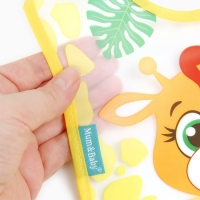 Нагрудник для кормления &laquo;Жирафик Лило&raquo; непромокаемый на липучке, с карманом