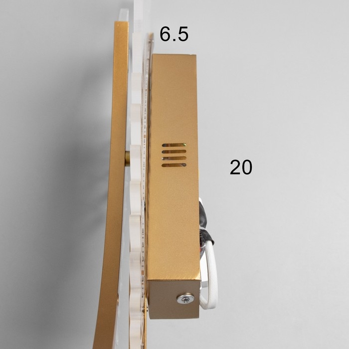 Бра "Крылья" LED 24Вт 3000-6000К золото 50х20х15см