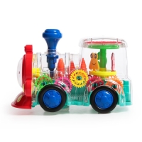 Паровоз &laquo;Новогодний поезд&raquo;, световые и звуковые эффекты, работает от батареек