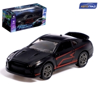 Машина металлическая &laquo;Ночные гонки&raquo;, инерционная, 1:32, открываются двери, звуковые и световые эффекты, цвет чёрный