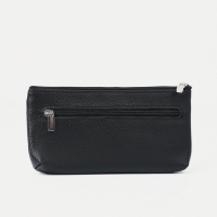 Кошелёк женский на молнии, цвет чёрный