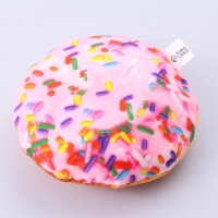 Игрушка для собак с пищалкой «Пончик» из текстиля, 11,5 х 11,5 см Игрушка для собак с пищалкой «Пончик» из текстиля, 11,5 х 11,5 см