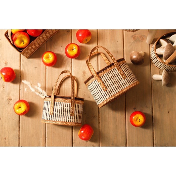 Корзина для хранения Доляна Nature, 20&times;13&times;13, бамбук