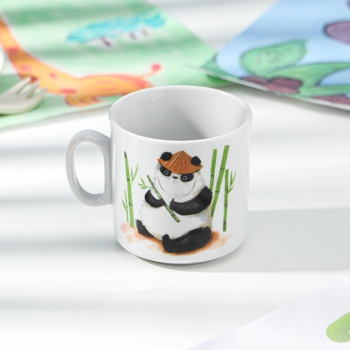 Кружка фарфоровая &laquo;Панда&raquo;, 200 мл