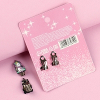 Серьги клипсы детские новогодние &laquo;Для настоящей принцессы&raquo; на Новый год, 2 х 1 см