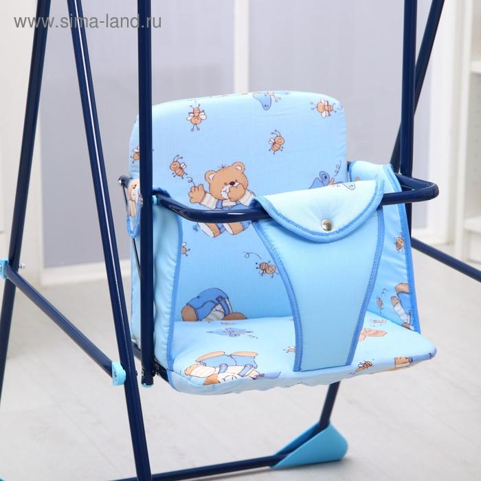 Качели детские напольные «Ветерок», цвет синий,рисунок МИКС Качели детские напольные «Ветерок», цвет синий,рисунок МИКС