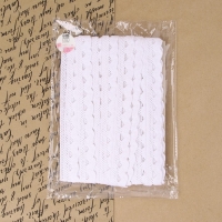 Кружево вязаное, 22 мм &times; 10 &plusmn; 1 м, цвет белый