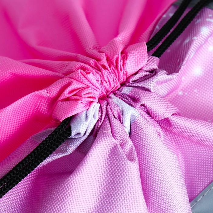 Мешок для обуви со светоотражающим элементом «Радужный единорог» 30 х 40 см Мешок для обуви со светоотражающим элементом «Радужный единорог» 30 х 40 см