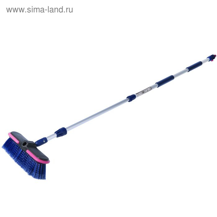 Щетка для мытья CA-601, телескопическая, 160 см, под шланг с краном регулировки подачи воды Щетка для мытья CA-601, телескопическая, 160 см, под шланг с краном регулировки подачи воды