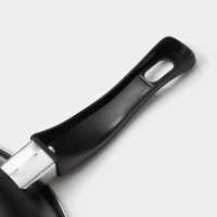 Набор сковород &laquo;Жаклин&raquo;, 3 предмета: 20/25/30&times;4 см, антипригарное покрытие, цвет чёрный