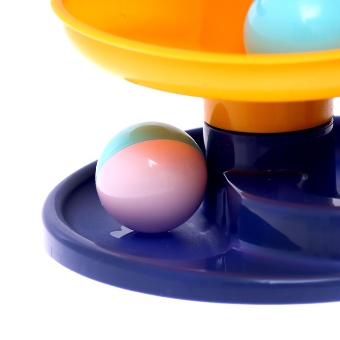 Развивающая пирамидка &laquo;Попади в корзину&raquo;, 8 элементов, цвет розовый