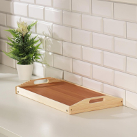 Столик для завтрака складной, 50&times;30см, с ручками, светлый