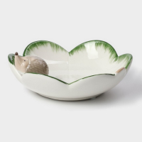 Блюдо керамическое сервировочное &laquo;Ёжик&raquo;, 13,3&times;13&times;5,5 см