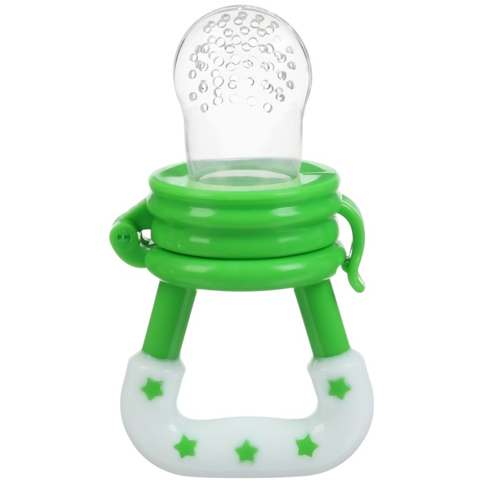 Ниблер для прикорма, с силиконовой сеточкой, цвет зеленый