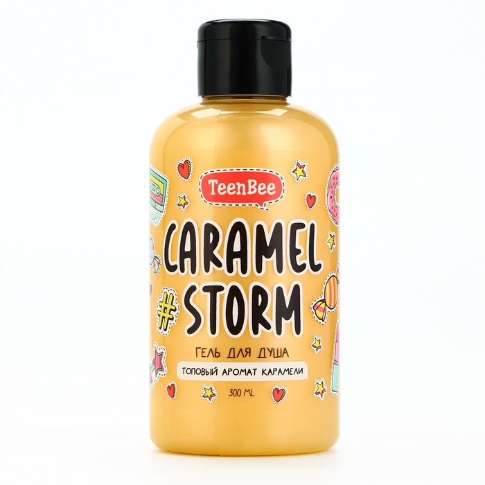 Гель для душа, увлажнение, 300 мл, аромат карамели, TeenBee Гель для душа, увлажнение, 300 мл, аромат карамели, TeenBee
