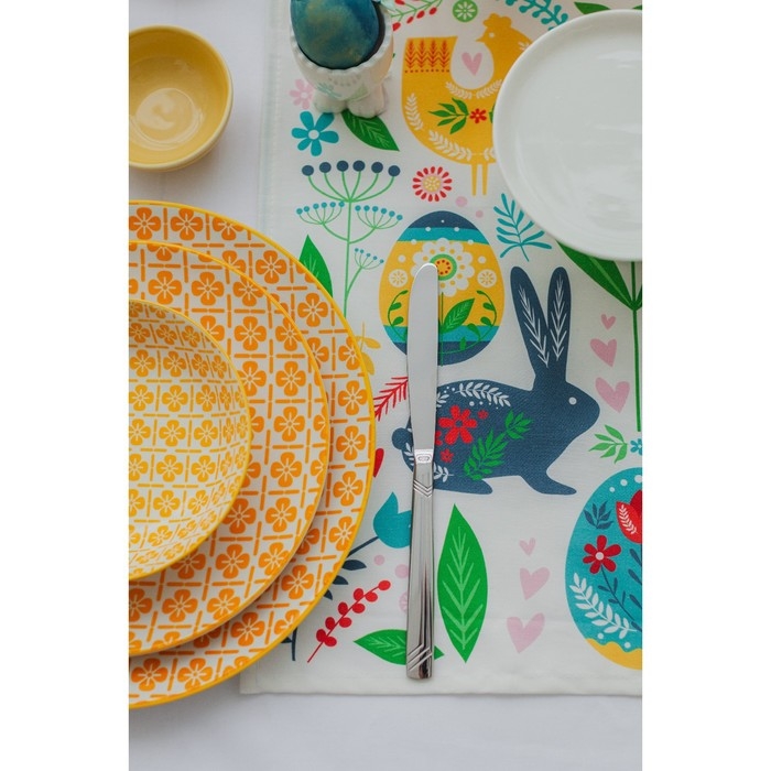 Нож столовый «Аппетит», длина 22 см, толщина=2 мм, цвет серебряный Нож столовый «Аппетит», длина 22 см, толщина=2 мм, цвет серебряный