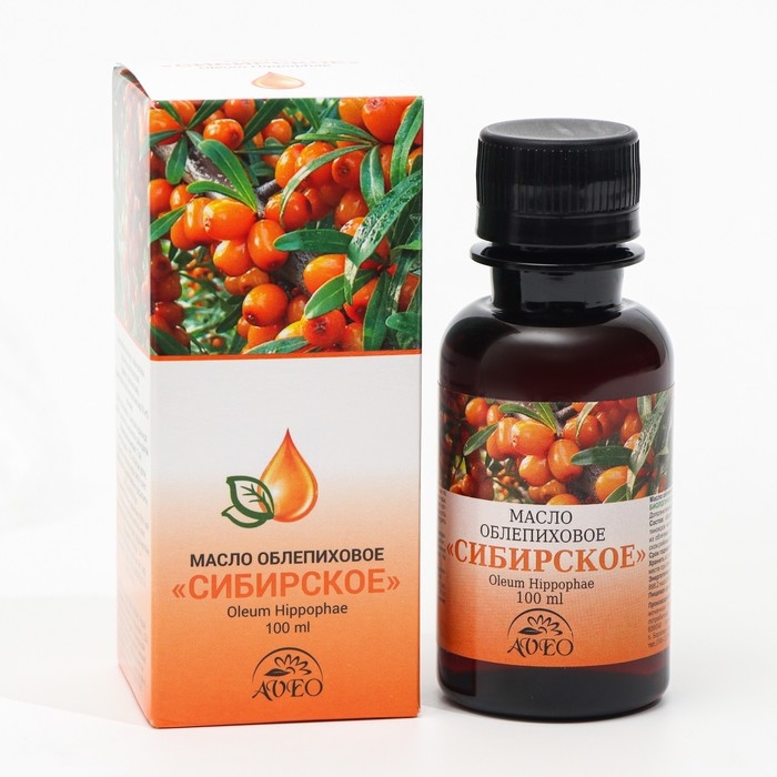 Масло облепиховое Сибирское, 100 мл Масло облепиховое Сибирское, 100 мл