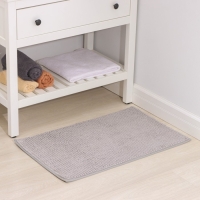 Коврик для дома Доляна &laquo;Букли&raquo;, 50&times;80 см, цвет светло-серый