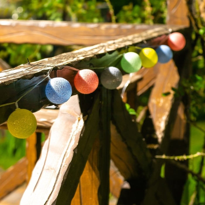 Садовая гирлянда на солнечной батарее «Клубки» Uniel, IP44, 1,8 м, теплый белый Садовая гирлянда на солнечной батарее «Клубки» Uniel, IP44, 1,8 м, теплый белый