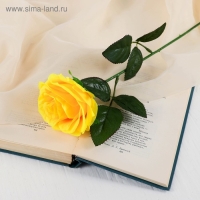 Цветы искусственные &laquo;Роза Глория&raquo;, 9&times;60 см, жёлтые