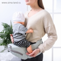 Рюкзак-кенгуру, хипсит для малыша &laquo;Звезды&raquo;, от 3 до 20 кг., цвет бирюзовый