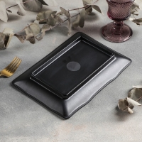 Блюдо &laquo;Чёрный Восток&raquo;, 25&times;17,2&times;3 см, цвет чёрный