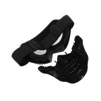 Очки-маска для езды на мототехнике, разборные, визор затемненный, цвет черный Очки-маска для езды на мототехнике, разборные, визор затемненный, цвет черный