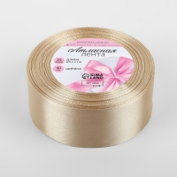 Лента атласная, 40 мм &times; 23 &plusmn; 1 м, цвет светло-бежевый №173