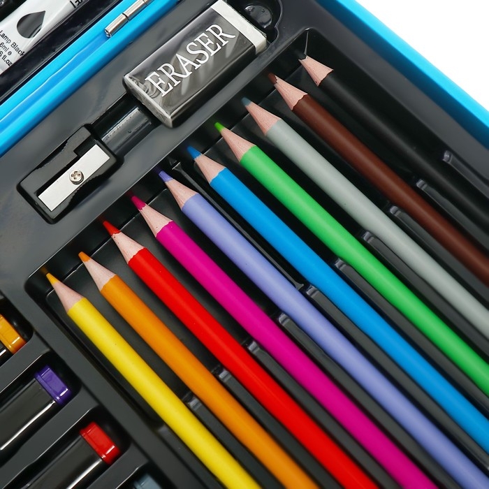 Набор для рисования Calligrata "Космонавт", cиний кейс