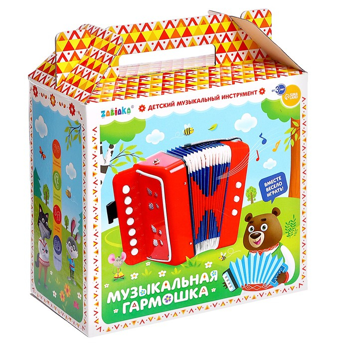 Музыкальная игрушка &laquo;Гармонь&raquo;, детская, цвет красный