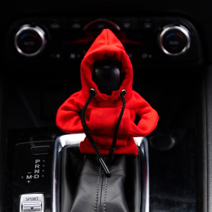Чехол на рычаг коробки передач, Худи, красный Чехол на рычаг коробки передач, Худи, красный