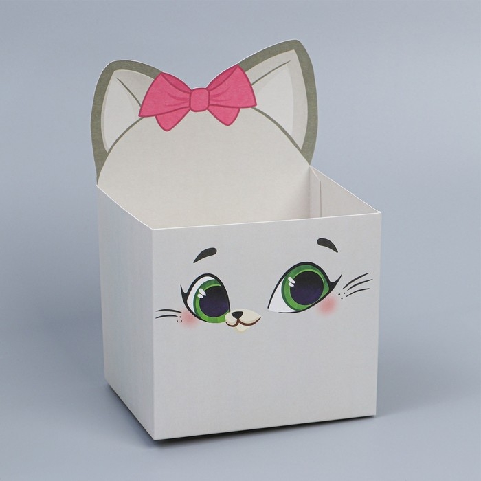 Коробки для мини букетов &laquo;Кисуля&raquo;, 12 &times; 20 &times; 10 см