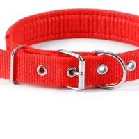 Ошейник "Комфорт" комбинированный, 55 х 2,5 см, ОШ 40-50 см, красный