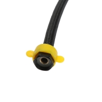 Подводка гибкая для воды ZEIN engr, нейлон, 1/2", гайка-гайка, 150 см, с ключом, черная Подводка гибкая для воды ZEIN engr, нейлон, 1/2", гайка-гайка, 150 см, с ключом, черная