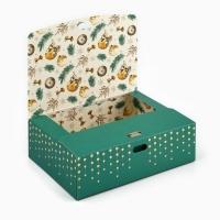 Коробка подарочная новогодняя складная двухсторонняя «Новогодние шары», 16.5 х 12.5 х 5 см, Новый год Коробка подарочная новогодняя складная двухсторонняя «Новогодние шары», 16.5 х 12.5 х 5 см, Новый год