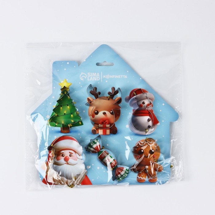 Новый год. Набор форм для печенья &laquo;Мультяшки&raquo;, 6 шт