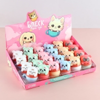 Блеск для губ &laquo;Зверюшки&raquo;, 10 гр, фруктовый аромат