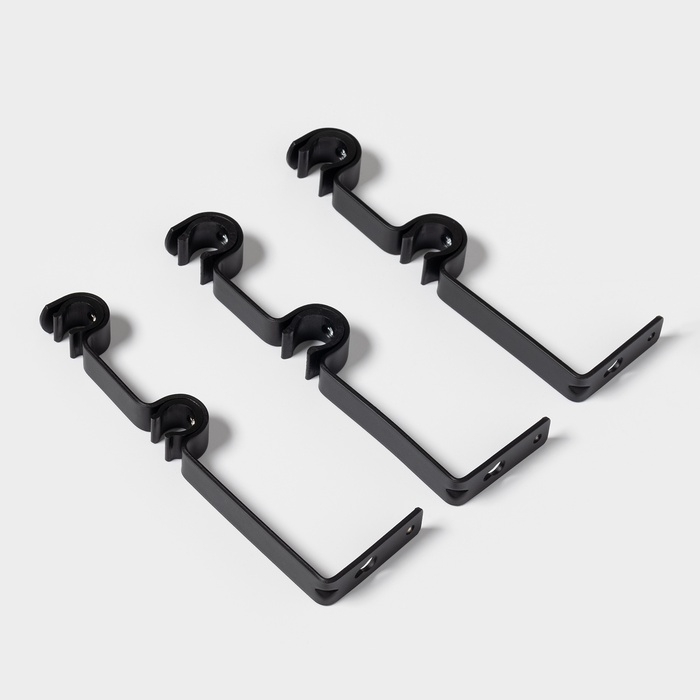 Карниз двухрядный кованый, 160-300 см, телескопический, металл, черный