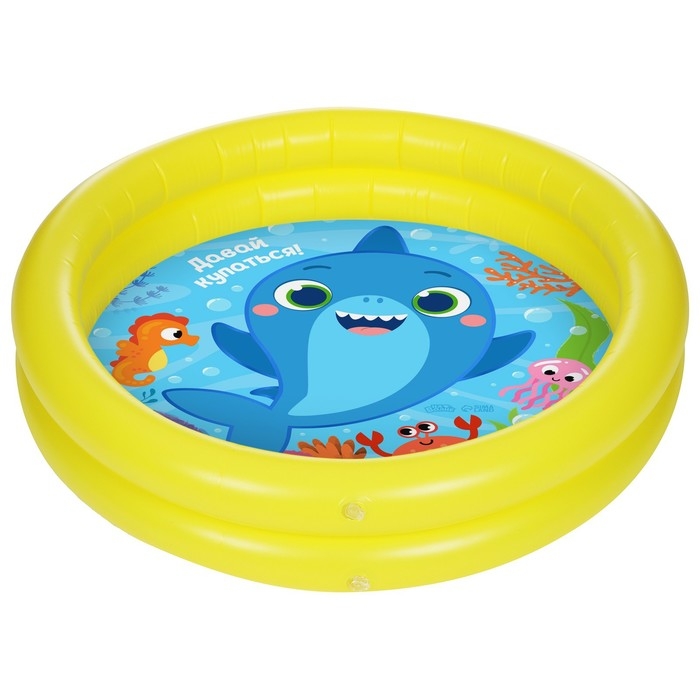 Бассейн надувной «На волне: Давай купаться!», 62 х 14 см Бассейн надувной «На волне: Давай купаться!», 62 х 14 см
