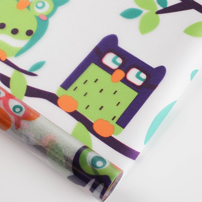 Витражная плёнка &laquo;Совушки&raquo;, 45&times;200 см