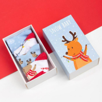 Набор новогодних детских носков Крошка Я &laquo;Оленёнок&raquo;, 4 пары, 8-10 см