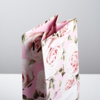 Пакет подарочный под бутылку, упаковка, &laquo;Только для тебя с любовью &raquo;, 35 х 13 х 10 см